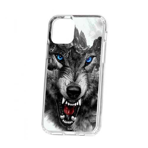 Чехол Apple iPhone 11 Pro Kruche Print Волк в МегаФон
