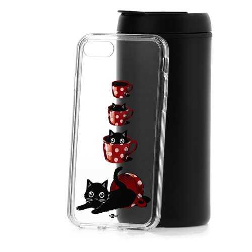 Чехол Apple iPhone 7 Kruche Print Котенок в чашке в МегаФон
