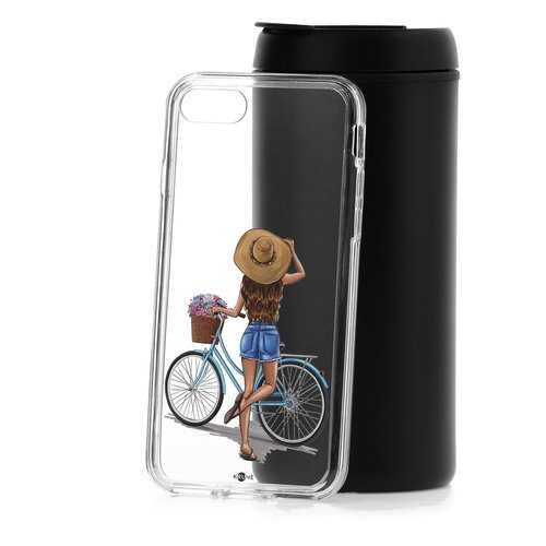 Чехол Apple iPhone 7 Kruche Print Велосипедная прогулка в МегаФон