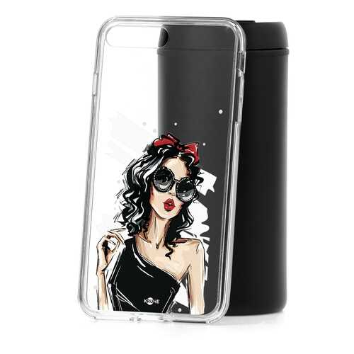 Чехол Apple iPhone 7 Plus Kruche Print Фэшн леди в МегаФон