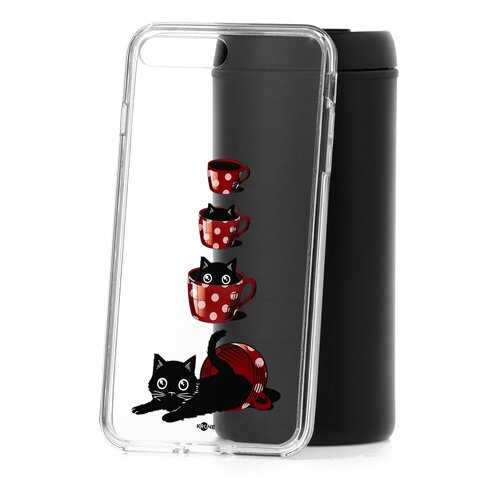 Чехол Apple iPhone 7 Plus Kruche Print Котенок в чашке в МегаФон