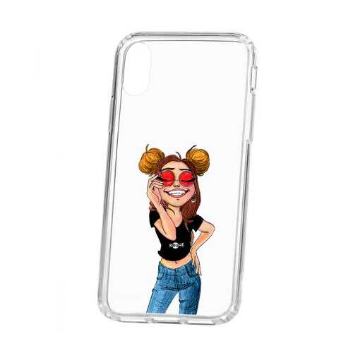 Чехол Apple iPhone X Kruche Print Smiling в МегаФон