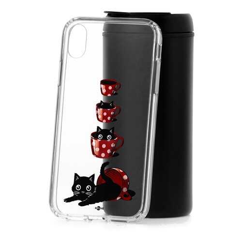 Чехол Apple iPhone XR Kruche Print Котенок в чашке в МегаФон