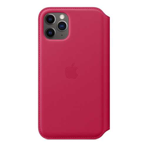 Чехол Apple Leather Folio Raspberry для смартфона iPhone 11 Pro (MY1K2ZM/A) в МегаФон