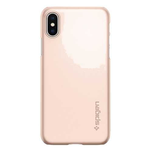 Чехол Apple Spigen Thin Fit Blush Gold для iPhone X 057CS22110 в МегаФон