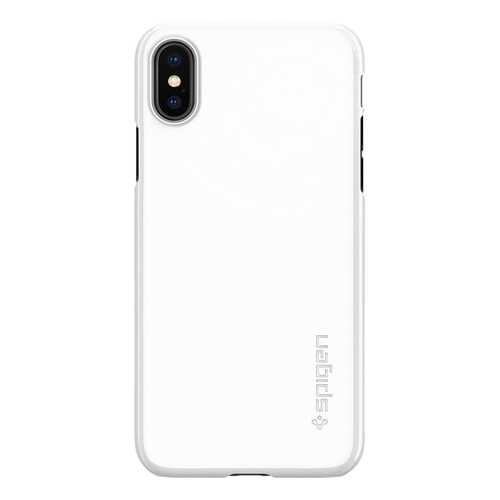 Чехол Apple Spigen Thin Fit для iPhone X White 057CS22112 в МегаФон