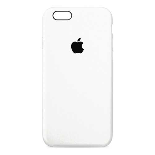 Чехол Case-House для iPhone 6/6S, Белый с чёрным яблоком в МегаФон