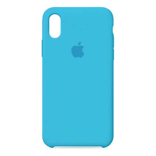 Чехол Case-House для iPhone X/XS, Ярко-голубой в МегаФон