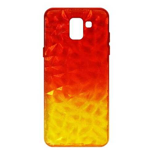 Чехол Crystal Krutoff для Samsung Galaxy J6 2018 (SM-J600) Yellow/Red в МегаФон