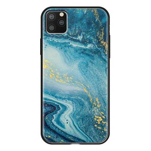 Чехол Deppa Glass Case для Apple iPhone 11 Pro Max Blue Agate в МегаФон