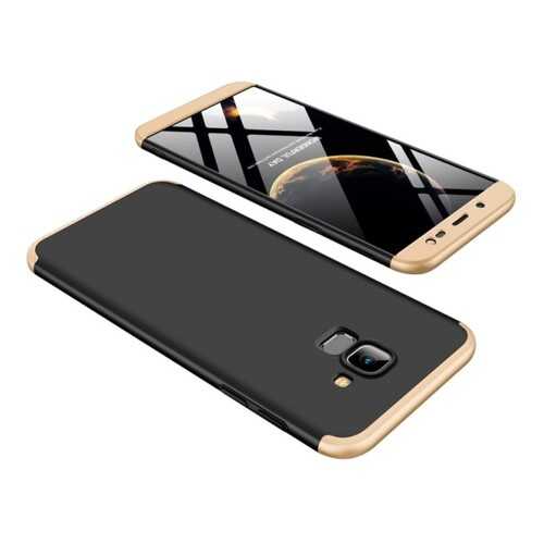 Чехол GKK LikGus для Samsung J600F Galaxy J6 (2018) Black/Gold в МегаФон