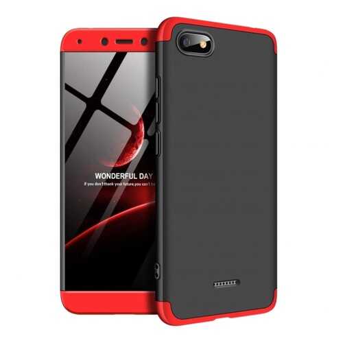 Чехол GKK LikGus для Xiaomi Redmi 6A Black/Red в МегаФон