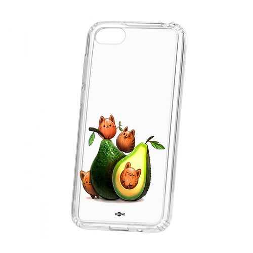 Чехол Huawei Honor 7A Kruche Print Авокотики в МегаФон
