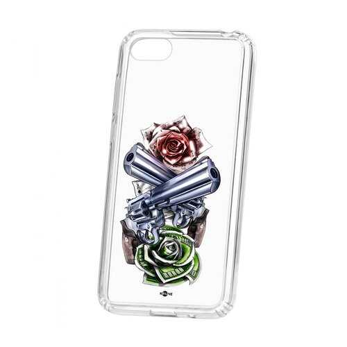 Чехол Huawei Honor 7A Kruche Print Карты деньги 2 ствола в МегаФон