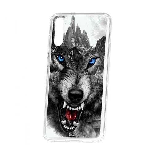 Чехол Huawei P20 Kruche Print Волк в МегаФон