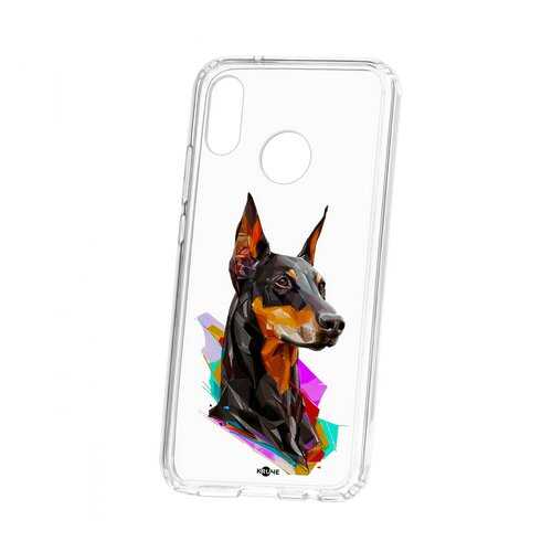 Чехол Huawei P20 Lite Kruche Print Доберман в МегаФон