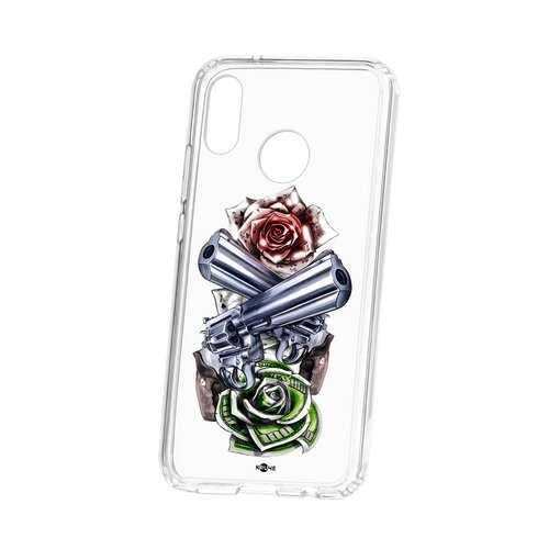 Чехол Huawei P20 Lite Kruche Print Карты деньги 2 ствола в МегаФон