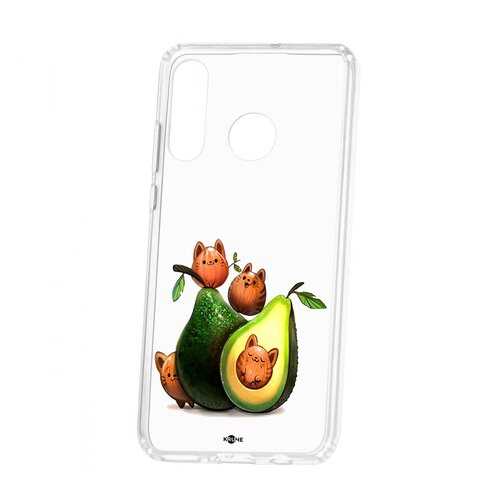 Чехол Huawei P30 Lite Kruche Print Авокотики в МегаФон