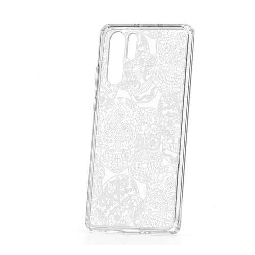 Чехол Huawei P30 Pro Kruche Print Skull White в МегаФон