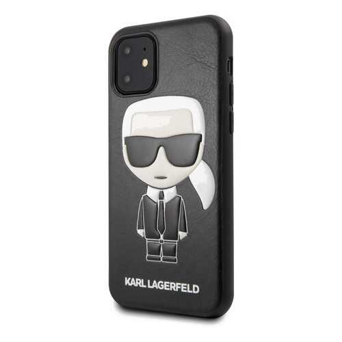 Чехол Karl Lagerfeld PU Leather Iconik (KLHCN61IKPUBK) для iPhone 11 (Black) в МегаФон