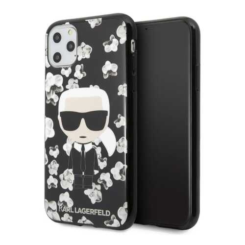 Чехол Karl Lagerfeld TPU Collection Flower (KLHCN58FLFBBK) для iPhone 11 Pro (Black) в МегаФон