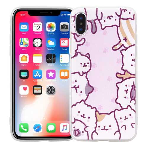 Чехол KAWAI для iPhone X/XSKittens в МегаФон