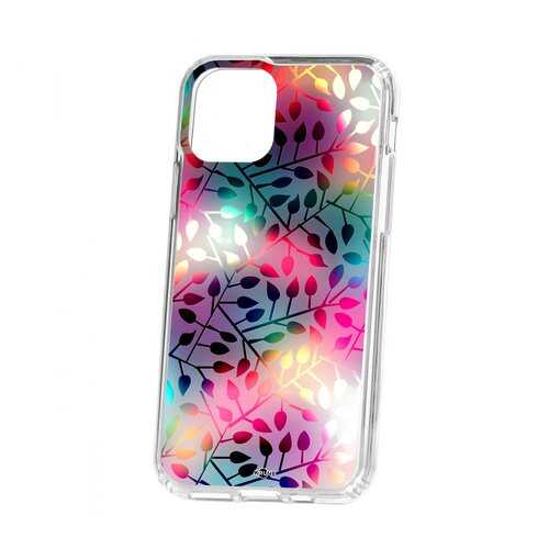 Чехол Kruche Apple iPhone 11 Pro Print Цветные листья в МегаФон