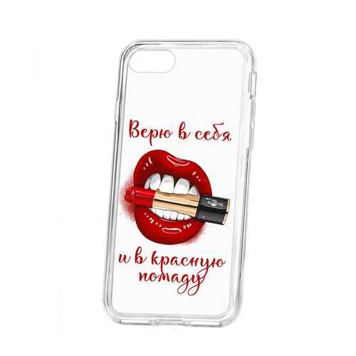 Чехол Kruche Apple iPhone 7 Print Red lipstick в МегаФон