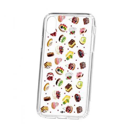 Чехол Kruche Apple iPhone XR Print Cake в МегаФон