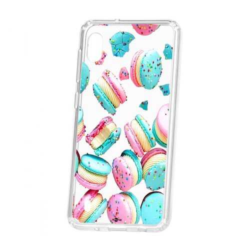 Чехол Kruche для Samsung Galaxy A10 2019 Print Макарон в МегаФон