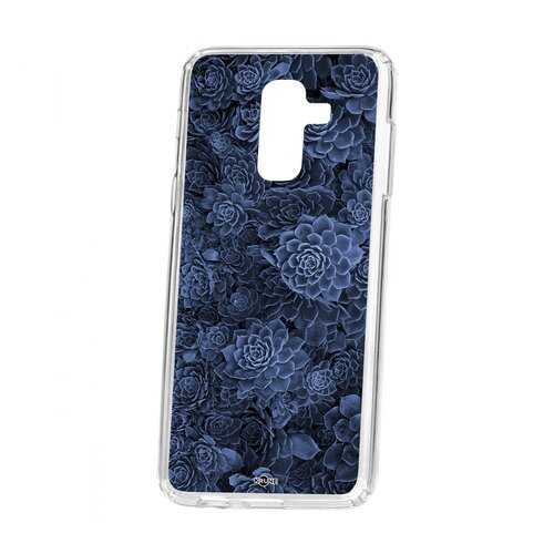 Чехол Kruche для Samsung Galaxy A6 Plus (2018) A605f Print Каменная роза в МегаФон