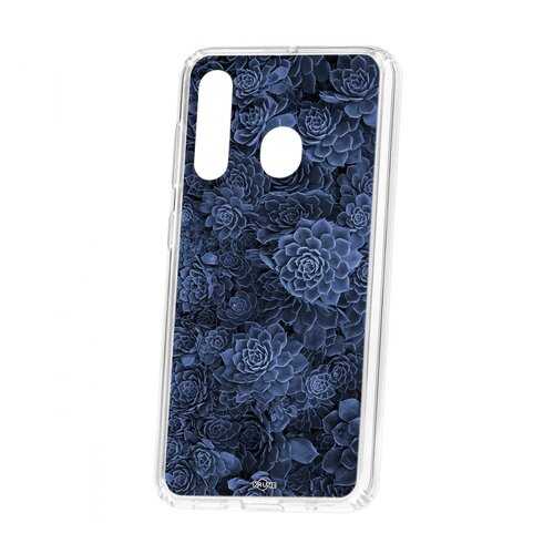 Чехол Kruche для Samsung Galaxy A60 2019 Print Каменная роза в МегаФон