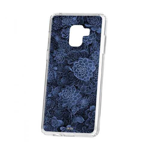 Чехол Kruche для Samsung Galaxy A8+ 2018 (A730) Print Каменная роза в МегаФон