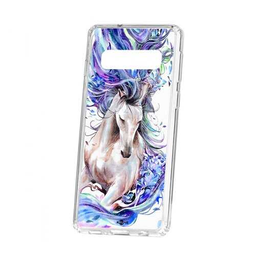 Чехол Kruche для Samsung Galaxy S10 Print Грация в МегаФон