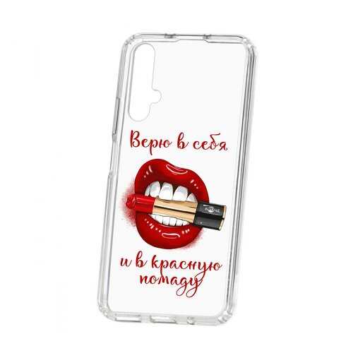 Чехол Kruche Huawei Honor 20/Nova 5T Print Red lipstick в МегаФон
