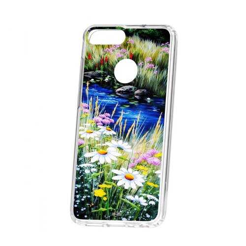 Чехол Kruche Huawei Honor 9 Lite Print Ромашки у ручья в МегаФон