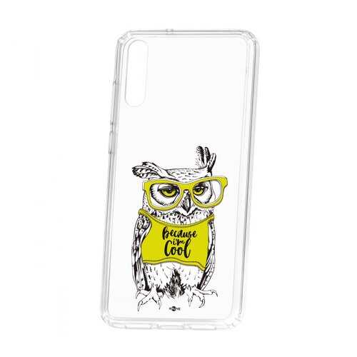 Чехол Kruche Huawei P20 Print Сова в очках в МегаФон