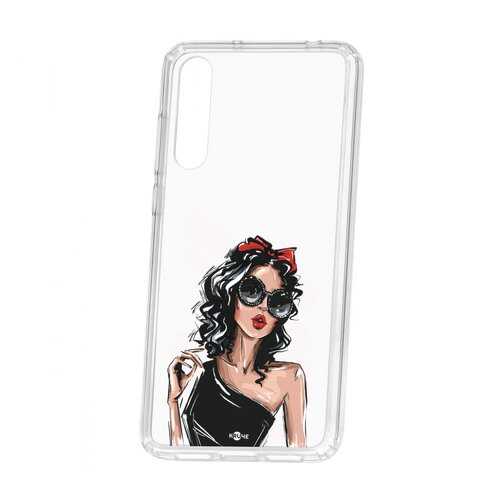 Чехол Kruche Huawei P20 Pro (Plus) Print Фэшн леди в МегаФон