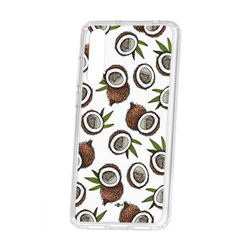 Чехол Kruche Huawei P20 Pro (Plus) Print Кокосы в МегаФон