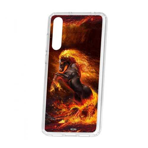 Чехол Kruche Huawei P20 Pro (Plus) Print Конь огонь в МегаФон