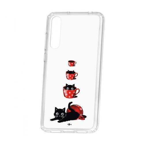 Чехол Kruche Huawei P20 Pro (Plus) Print Котенок в чашке в МегаФон