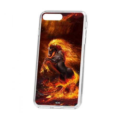 Чехол Kruche iP 7 Plus Print Конь огонь в МегаФон