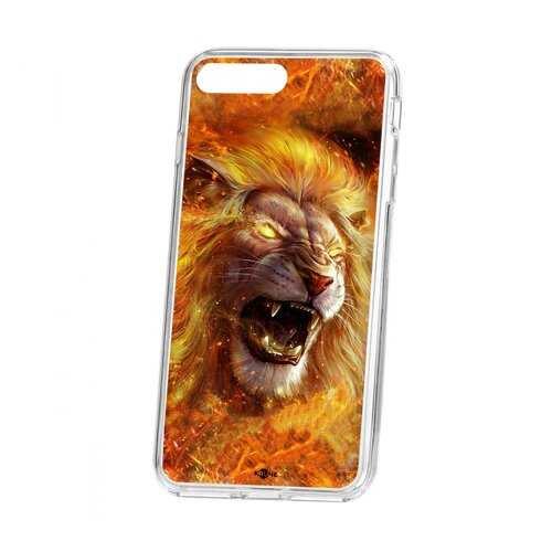 Чехол Kruche iP 7 Plus Print Лев в МегаФон
