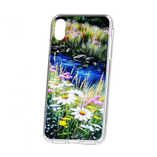 Чехол Kruche iP XS Max Print Ромашки у ручья в МегаФон