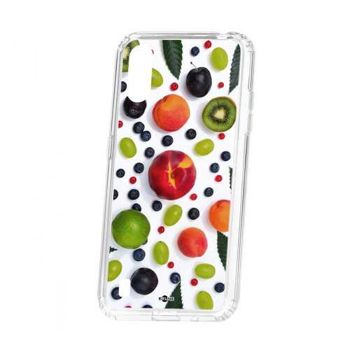 Чехол Kruche Samsung Galaxy A01/A015 Print Fruits в МегаФон