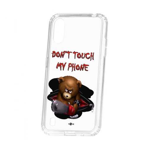 Чехол Kruche Samsung Galaxy A01/A015 Print Не бери мой телефон в МегаФон