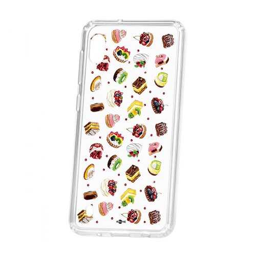 Чехол Kruche Samsung Galaxy A10 2019 Print Cake в МегаФон