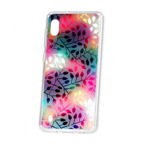 Чехол Kruche Samsung Galaxy A10 2019 Print Цветные листья в МегаФон