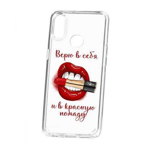 Чехол Kruche Samsung Galaxy A10S Print Red lipstick в МегаФон