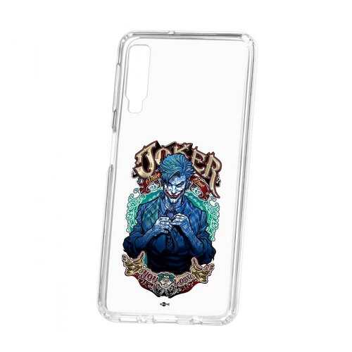 Чехол Kruche Samsung Galaxy A7 (2018) A750 Print Джокер в МегаФон